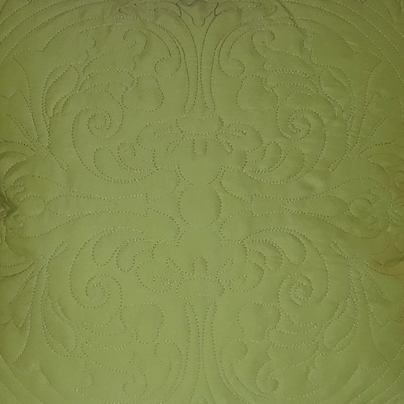 Newport-Layton Quilted Throw Pillow w/ Feather Insert - 20 x 20 - Picture 2 of 12